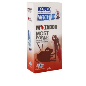 کاندوم خاردار و حلقوی کدکس مدل Matador بسته 12 عددی