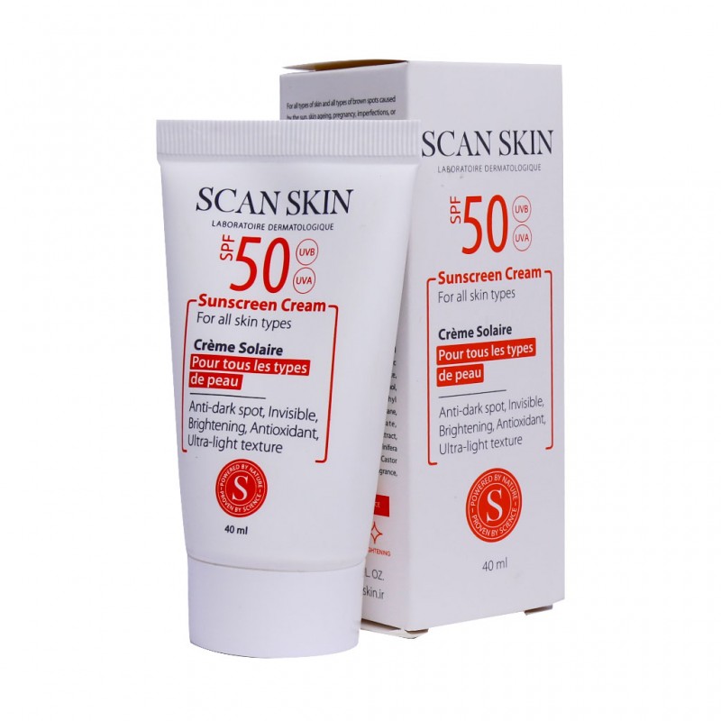 کرم ضد آفتاب ضد لک SPF50 اسکن اسکین 40 میلی لیتر