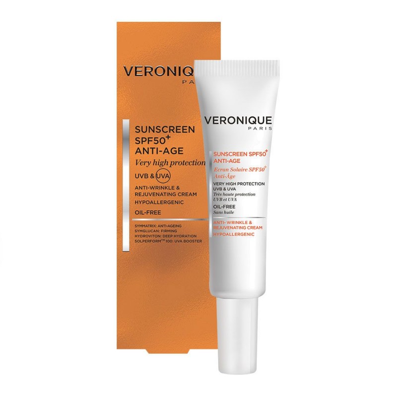 کرم ضد آفتاب ضد چروک +SPF50 فاقد چربی ورونیک